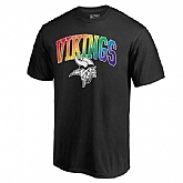 Men's Minnesota Vikings NFL Pro Line by Fanatics Branded Black Big & Tall Pride T-Shirt,baseball caps,new era cap wholesale,wholesale hats